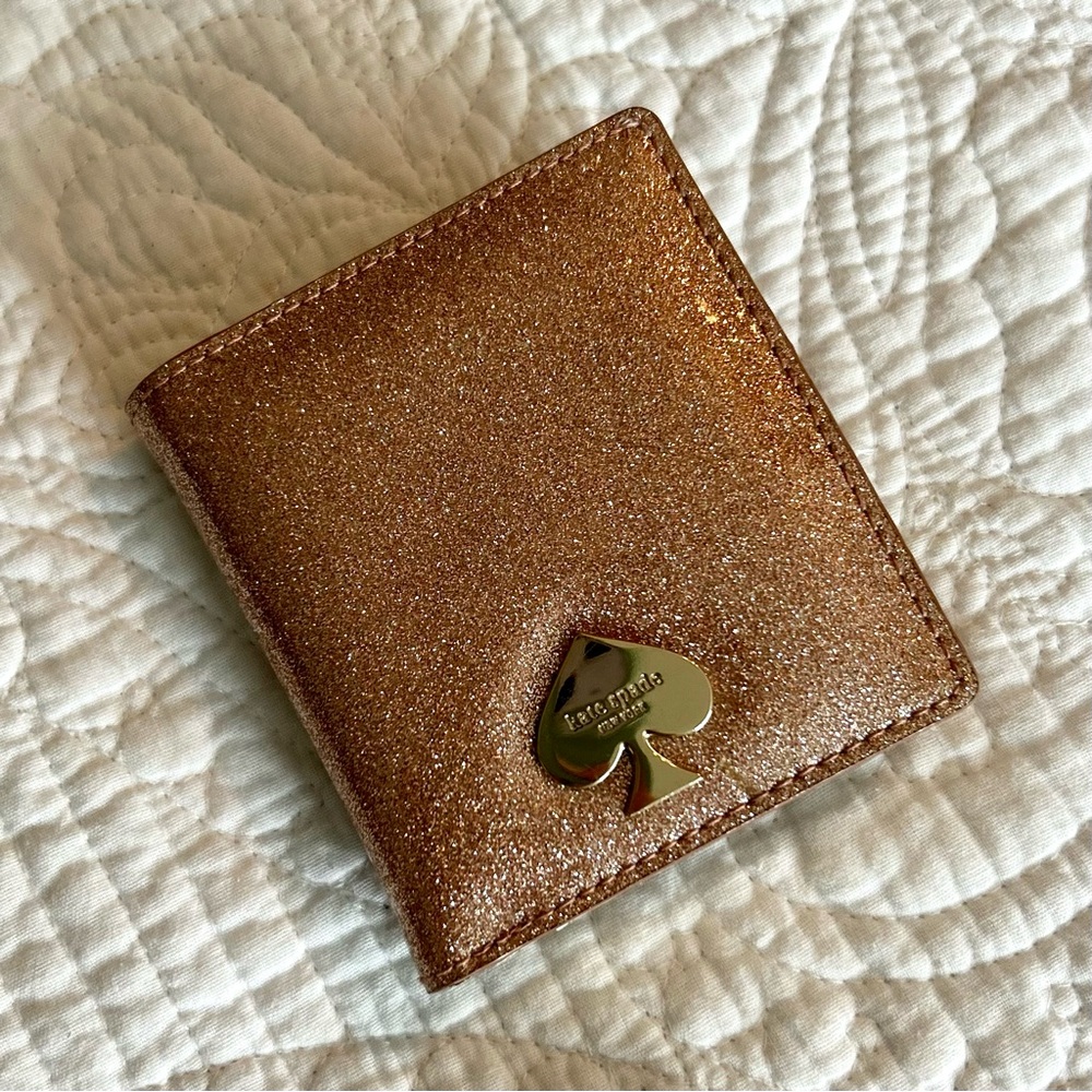 Kate Spade Gold Glitter Wallet
